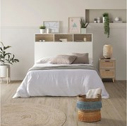 Kolumna głowicy łóżka Zeus 165 cm biała, 2 drzwi 9 otworów