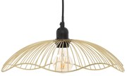 Lampa wisząca GALT Ø 34 cm z drucianym kloszem