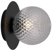 Czarna lampa sufitowa SULION Musa, ø 14 cm