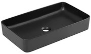 COMAD UM-6275 SLIM 60 BLACK DP - Umywalka SLIM 61x34 cm matowa czarna