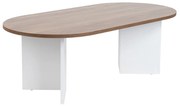 Stolik konferencyjny Sable Walnut White