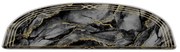 Ciemnoszare dywaniki na schody zestaw 16 szt. 20x65 cm Marble Dream – Vitaus