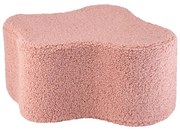 Różowy puf dziecięcy z materiału bouclé Cloud – Wigiwama