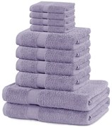 Lawendowe bawełniane ręczniki zestaw 10 szt. frotte Marina – Restilo