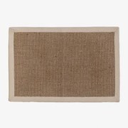 Wycieraczka Z Juty 60x40 Cm Gimendy Gardenia Biel - Sklum