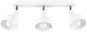 Biała potrójna lampa sufitowa reflektorowa - A624 F4-L59