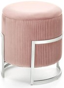 Nowoczesna okrągła pufa na nóżkach L8-W58