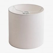 Abażur Z Tkaniny Arlina Biała & Ø30 Cm - ↑30 Cm - Sklum