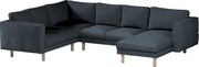 Pokrowiec na sofę narożną Norsborg 5-osobową z szezlongiem
