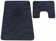 Czarny komplet dywaników do łazienki S5-E16