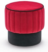 Taboret Rose Puf Red