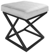 Pufa ZAZU 2 MG VELVET jasnoszara ATOS