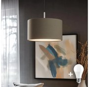 Eglo - LED Lampa wisząca TUNJA 1xE27/60W/230V taupe