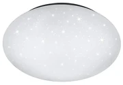 Biała lampa sufitowa LED Trio Putz, średnica 40 cm