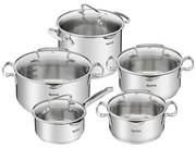 Zestaw garnków ze stali nierdzewnej 10 szt. DUETTO+ G719SA55 – Tefal