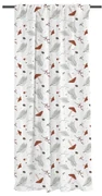 Biała zasłona z satyny bawełnianej 110x250 cm Toadstools – Butter Kings