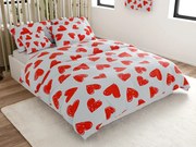 PrzytulneMieszkanie.pl PrzytulneMieszkanie.pl Bawełniana pościel WARM HEART jasnoniebieska Rozmiar pościeli: 70 x 90 cm | 140 x 220 cm