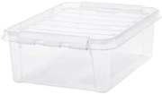 SmartStore Pojemnik z białymi klipsami Classic, 21l, 21 l
