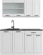 Zabudowa kuchenna biały dom wiejski/biały 140x60x81.6 r-line