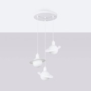 Lampa wisząca HYPERION 3P biała SOLLUX  LIGHTING