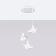 Lampa wisząca HYPERION 3P biała SOLLUX  LIGHTING