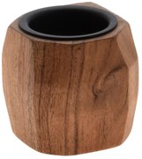 Drewniany świecznik, akacja, 6 cm