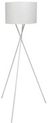 Biała lampa podłogowa z abażurem - EX02 S3-M52