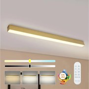 Brilagi - ściemnialna oprawa sufitowa SLEEKLINE LED/40W/230V Wi-Fi Tuya złota + pilot