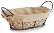 Koszyk na chleb, pieczywo, owoce COUNTRY STYLE, 26x17x9 cm, ZELLER