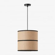 Lampa Sufitowa Olinda Czarna & Olinda Czarny Ø30 Cm - ↑30 Cm - Sklum