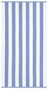 Biały/niebieski bawełniany ręcznik 50x85 cm Stripe Jacquard – Bianca