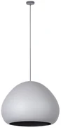 Lava szaro-czarna, regulowana lampa wisząca do sypialni