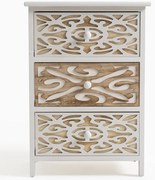 Szeroka komoda Carvy z 3 szufladami