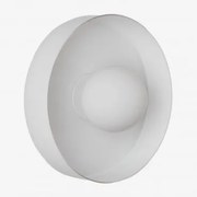 Kinkiet Ścienny Do Łazienki Jaxal Biała & Ø25 Cm - Sklum