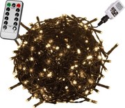 Świąteczne oświetlenie 20 m, 200 diod LED, biała ciepła