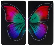 Szklane płyty ochronne BUTTERFLY BY NIGHT - 2 sztuki, WENKO