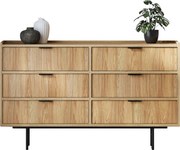 Komoda z 6 szufladami do przechowywania hikora naturalna R5-F71