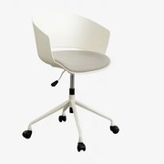 Krzesło Biurowe Na Kółkach Morgana Gardenia Biel - Sklum