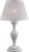 Fiorenza Shabby white wooden lamp 1 light with lampshade dm.35 H.62 Ø35 BL172-LM-BCO