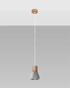 Lampa wisząca QUBIC szara SOLLUX  LIGHTING