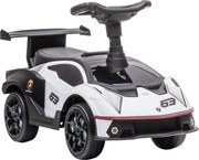 AIYAPLAY Licencjonowany Lamborghini na pedały, samochodzik z efektami dźwiękowymi, zabezpieczeniem przed wywrotką, 67 cm x 28 cm x 38 cm