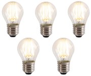 Zestaw 5 żarówek LED E27 z 3-stopniową regulacją jasności P45 5W 700 lm 2700K