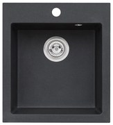 ALVEUS 1133432 - Zlew kuchenny CORTINA 50x45 cm granit/czarny