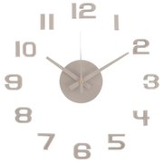 Karlsson 6001WG designerski zegar samoprzylepnyszary, średnica 40 cm