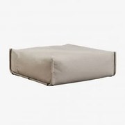 Oporto Modułowa Sofa Ogrodowa Pufa Mokka Brąz - Sklum