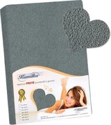 Bellatex prześcieradło frotte ciemnoszare, 120 x 200 cm