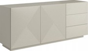 Komoda Asha 167 cm dwudrzwiowa z szufladami - kaszmir