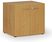 Szafa biurowa z drzwiami PRIMO WOOD, 800 x 640 x 735 mm, buk