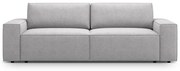 Jasnoszara rozkładana sofa z materiału bouclé 247 cm Jodie – Micadoni Home