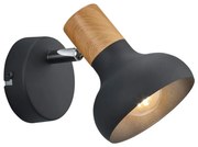 Kinkiet w kolorze matowej czerni ø 10 cm Latika – Reality